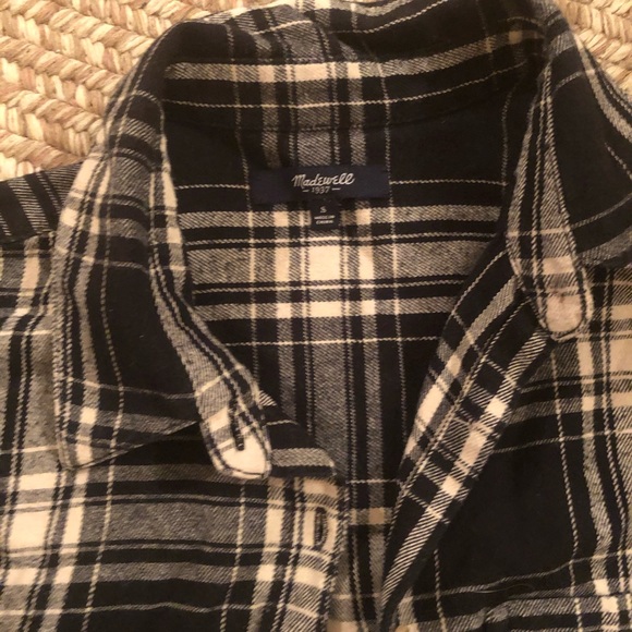 Madewell flannel trapeze shirt in overcast plaid - Picture 4 of 5